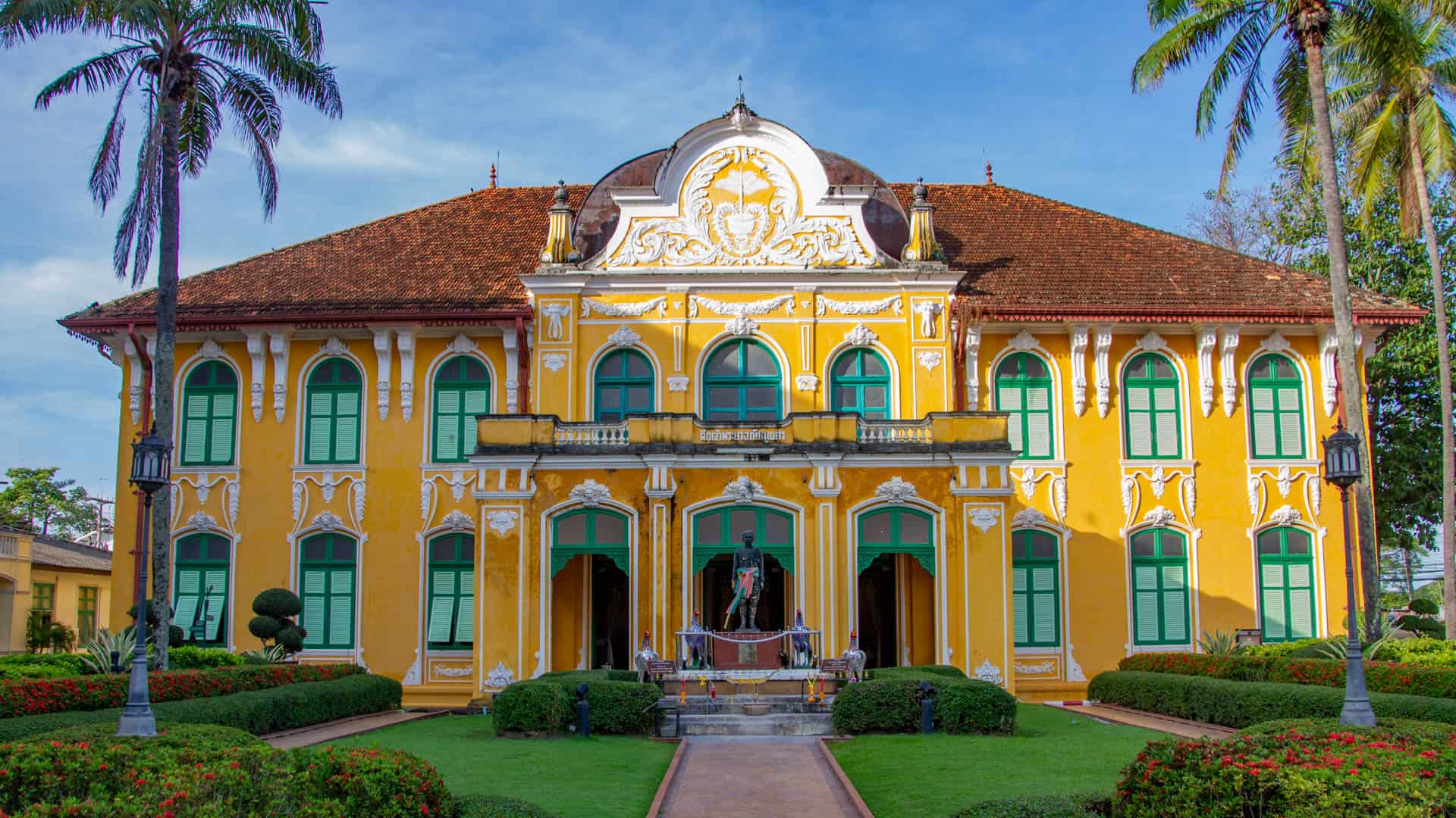 Historic Chao Phraya Abhaibhubejhr Hospital building in Prachin Buri, Thailand